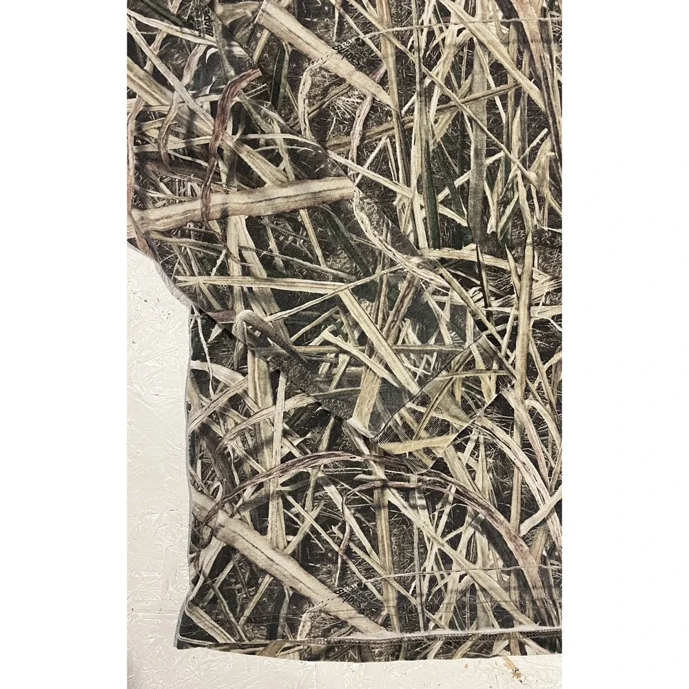 Mossy Oak Shadow Grass Blades Long Sleeve Shirt Mens M‎ Camo Hunting Outdoors